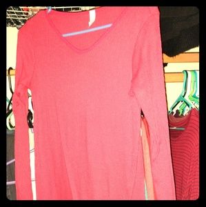 Red long sleeve tee